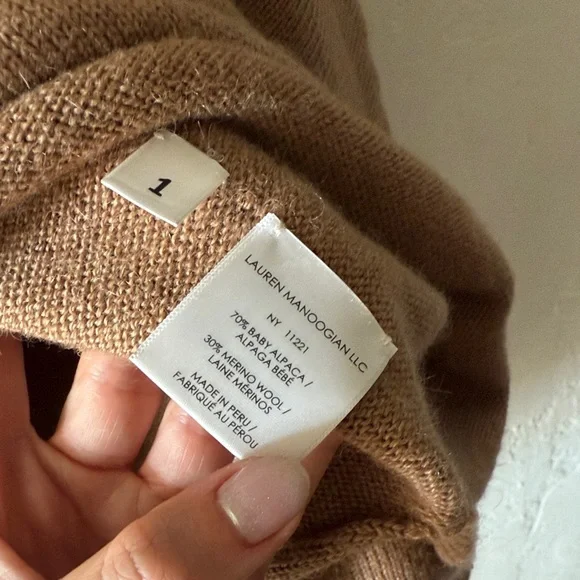 Lauren Manoogian Brown Crew Neck Sweater - Picture 5 of 5